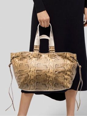 Python Shapes Beginer Isabel Marant | Bags | Isabel Marant Wardy Pythonprinted Leather Tote ...